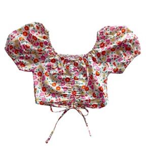 Max Floral Cropped Top size 8/9